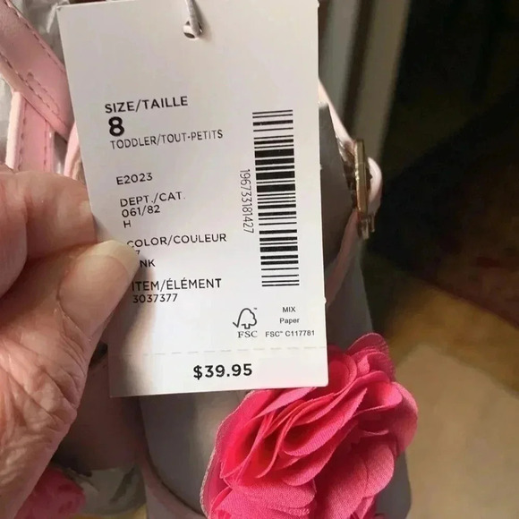 Gymboree Pink Girls sandals Size 8 - Picture 5 of 7